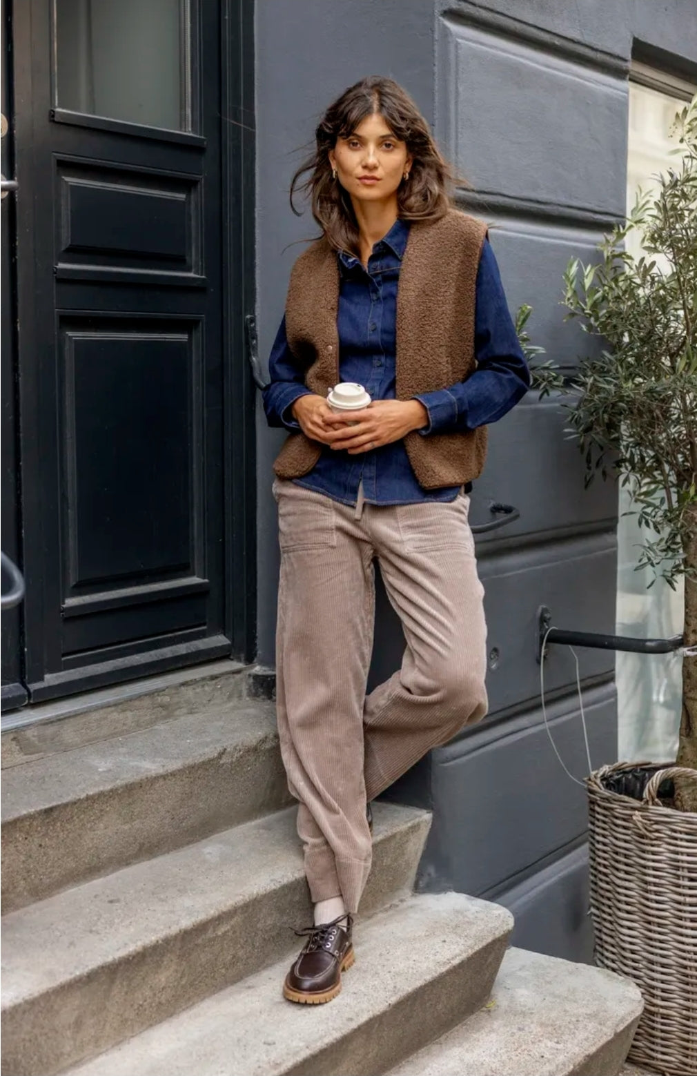 Fransa Frsalomi Pant 1-Trousers-White finn
