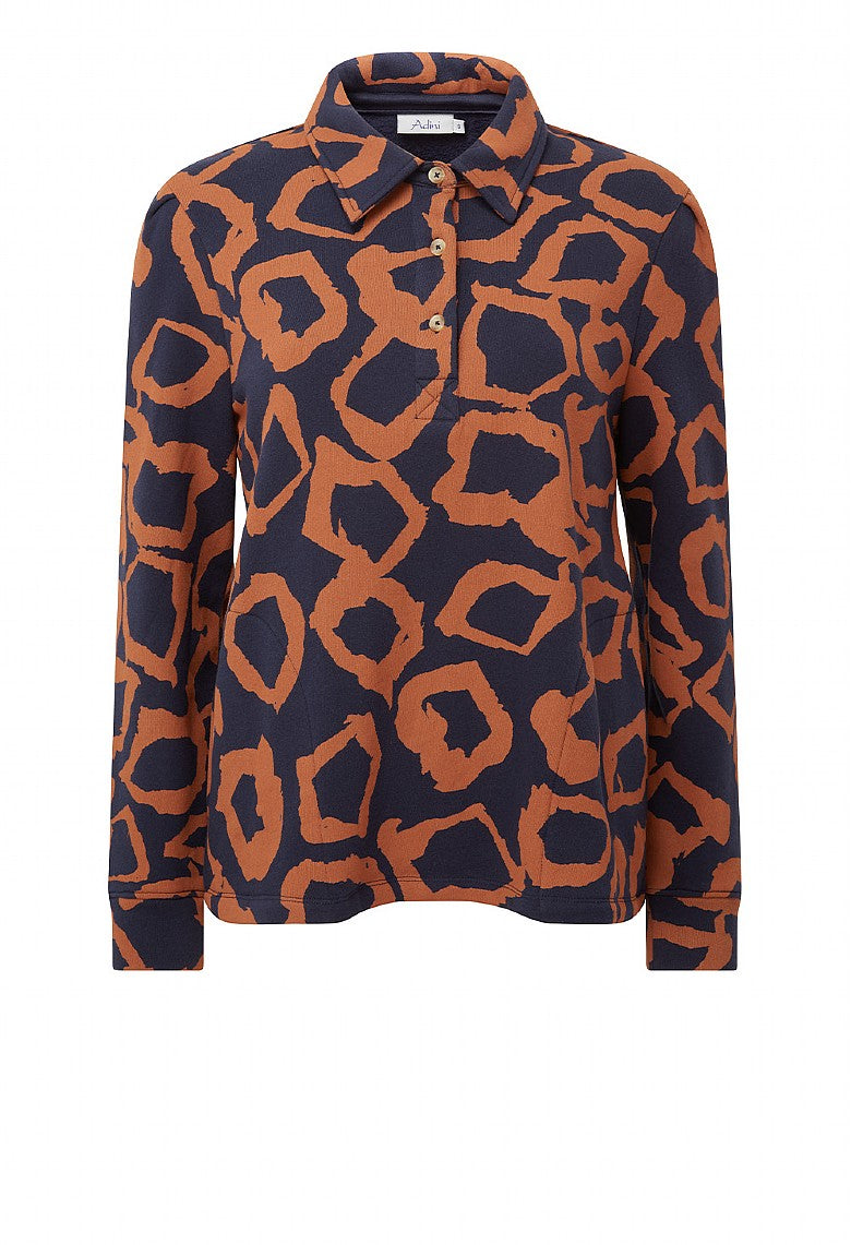 Adini Animal Spot Rue Sweatshirt - Navy
