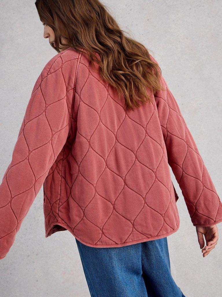 White Stuff Anya Jersey Quilted Jacket-White Stuff-White finn