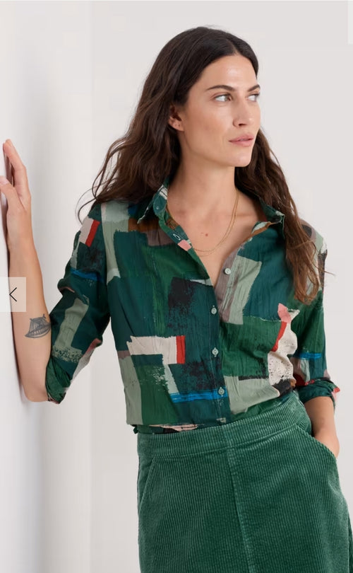 Seasalt Larissa Shirt Aerial Field Coppice