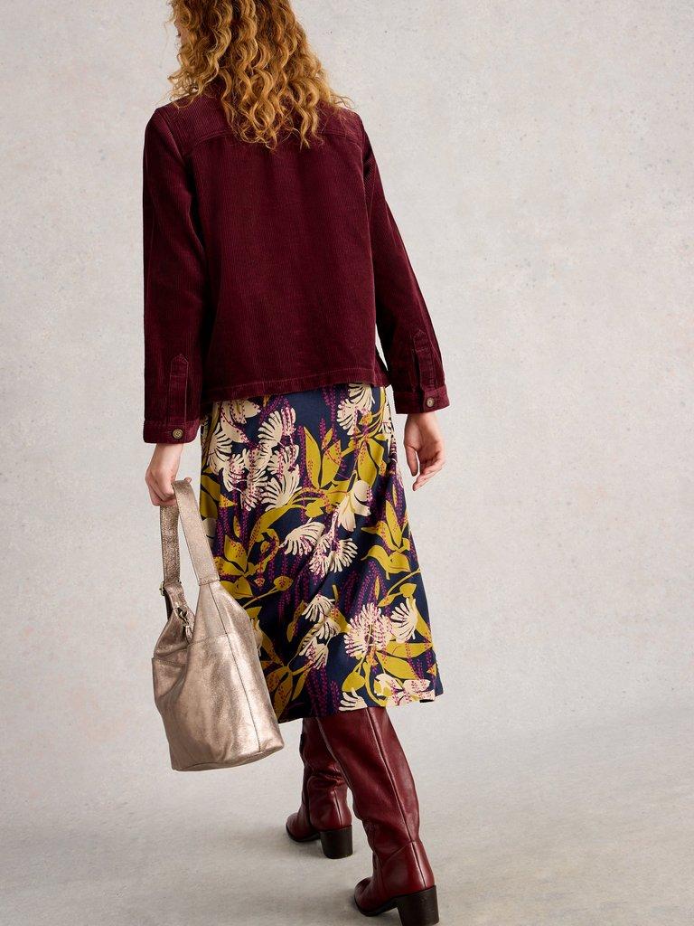 White Stuff Carrie Cord Jacket Dark Plum-Jacket-White finn