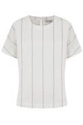 Alice Collins Rose Striped Top-Top-White finn
