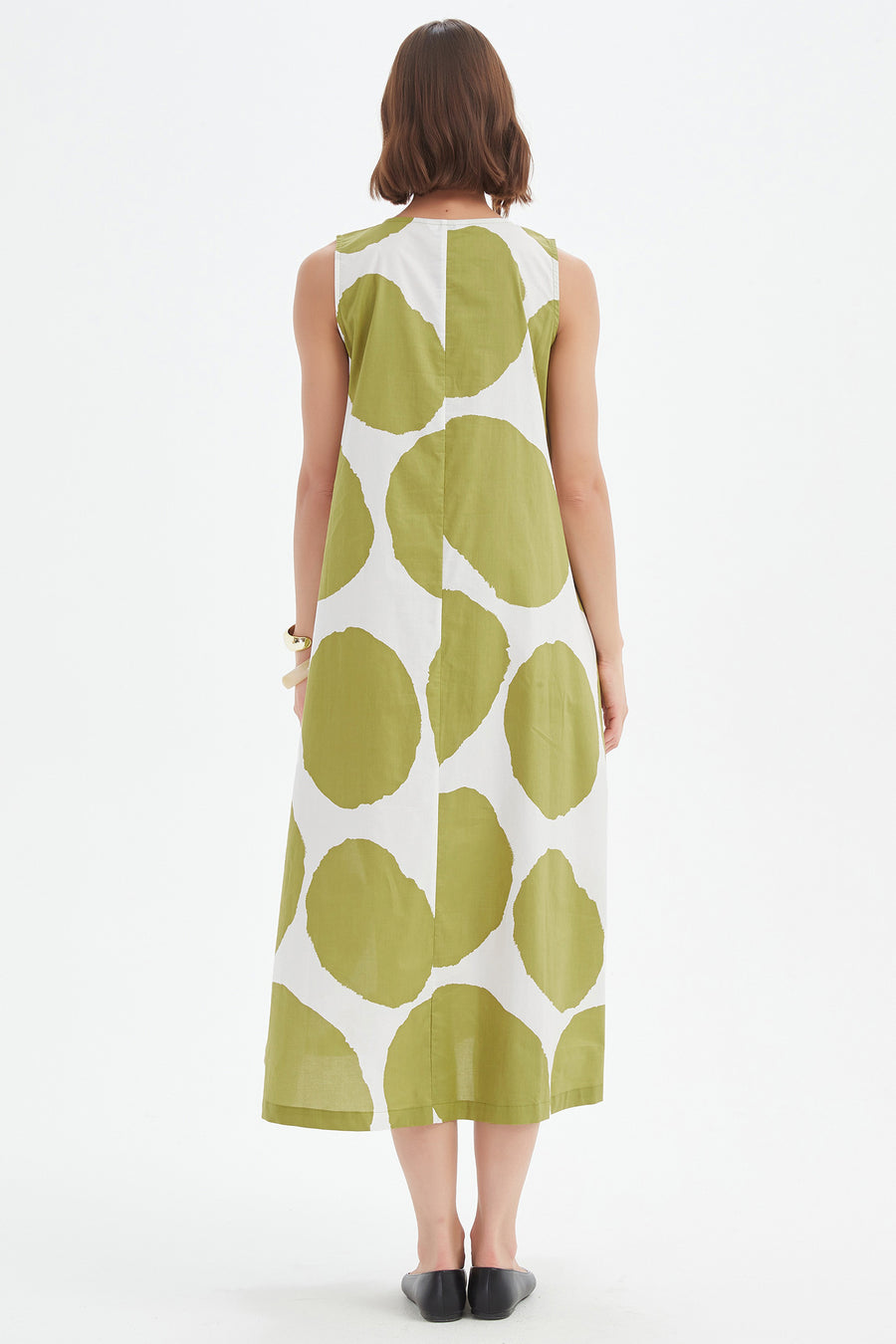 Tirelli Inverted Pleat Print Dress