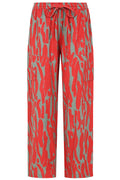 Beth Brush Strokes Pant-Trouser-White finn