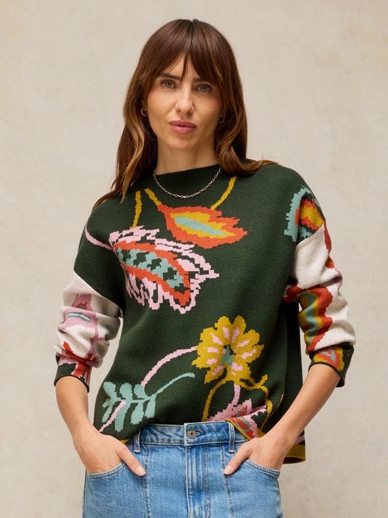 White Stuff fabia floral jumper