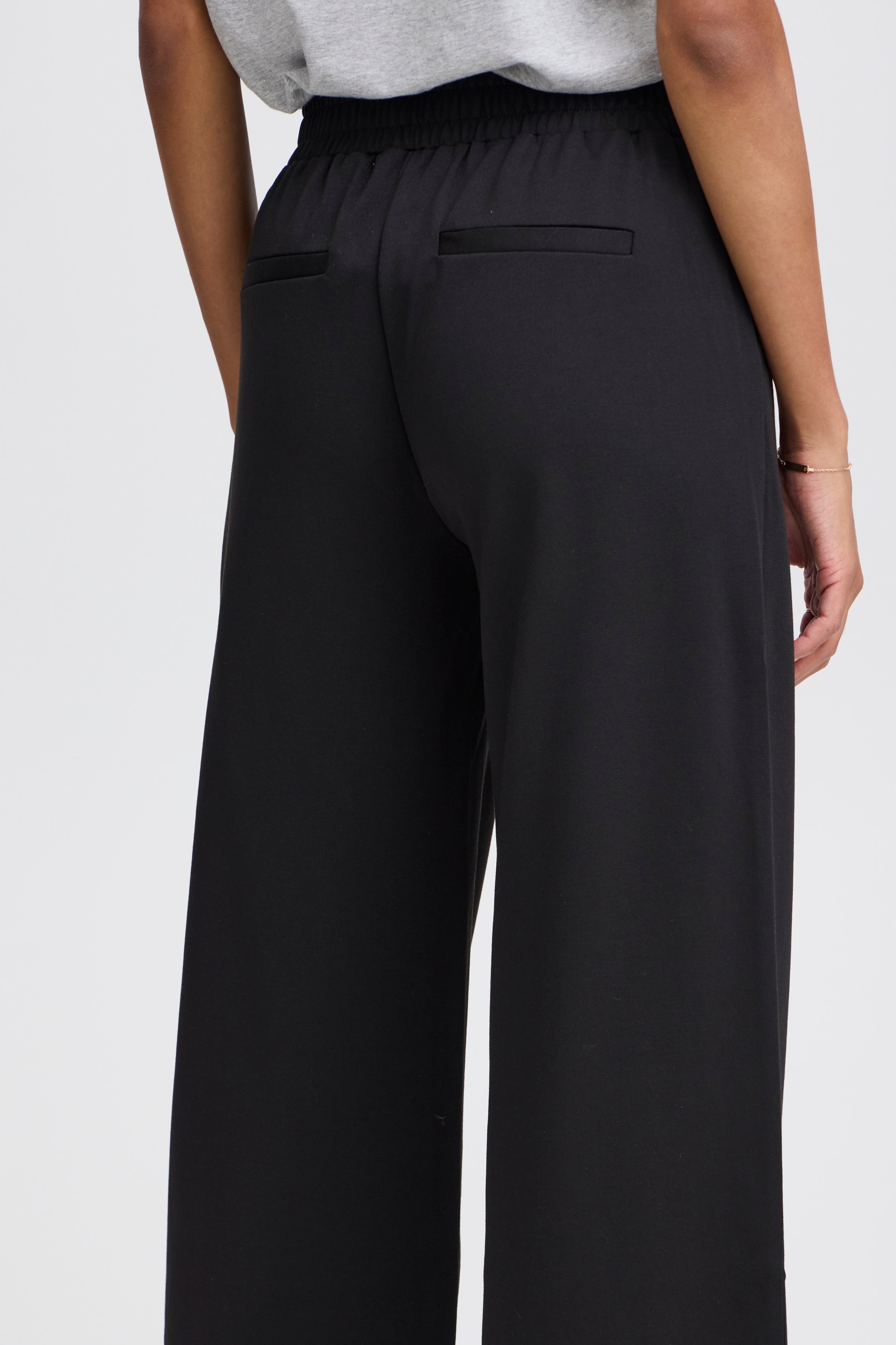 B young Byrozetta Wide Trouers-Trousers-White finn