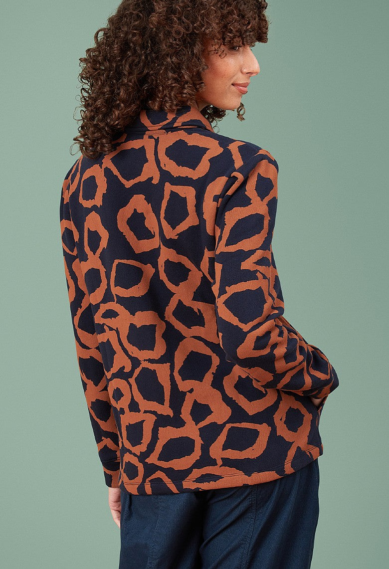Adini Animal Spot Rue Sweatshirt - Navy