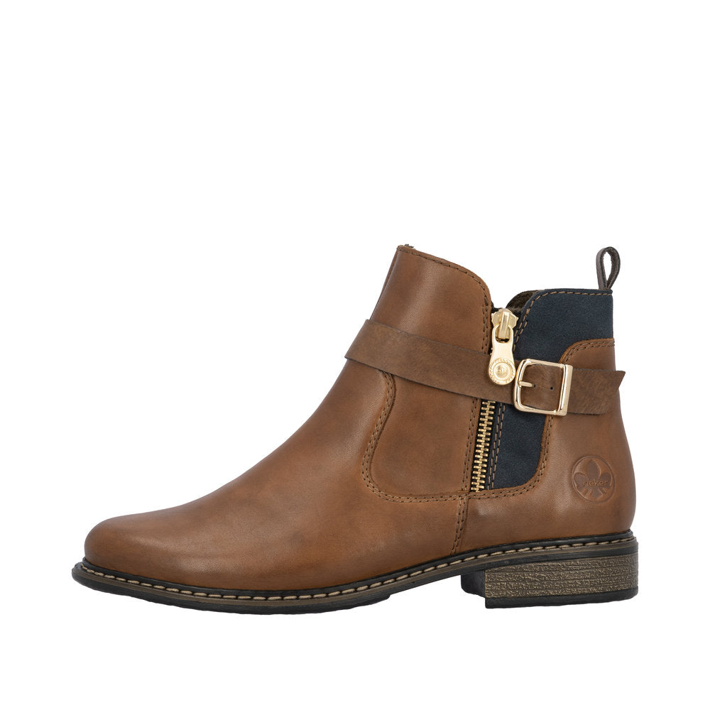 Rieker Tan Chelsea Boot Z4959-22-Footwear-White finn