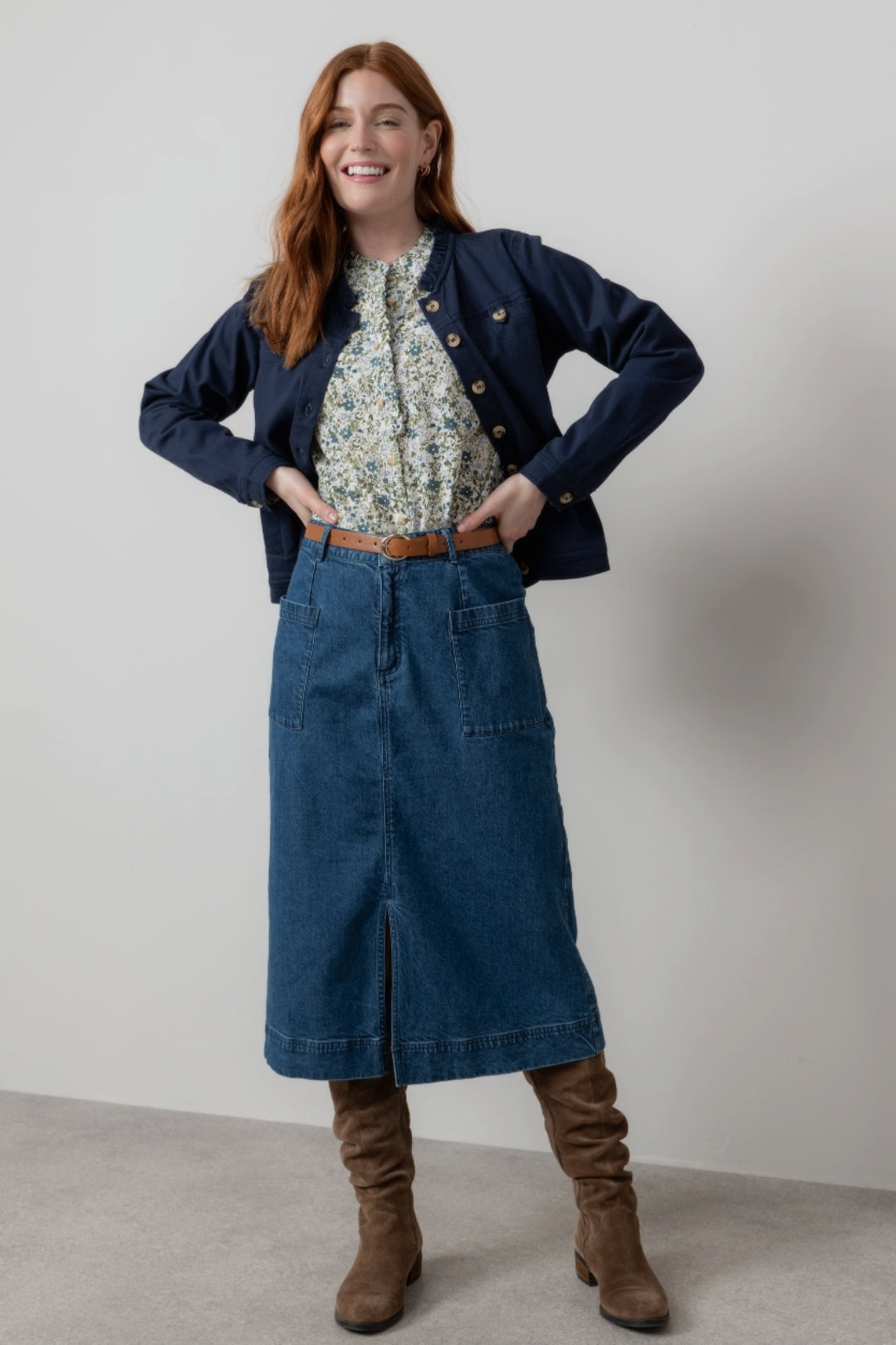 Lily and Me Renee Twill Jacket Plain-White finn