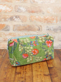 QUILTED VELVET WASH BAG JT6604GN