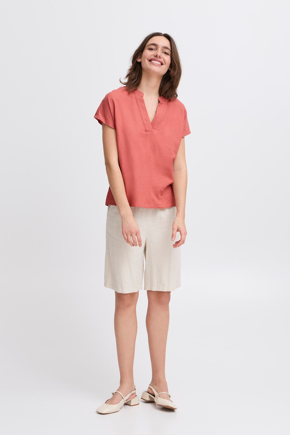 B young Byfalakka Blouse-Shirts & Tops-White finn