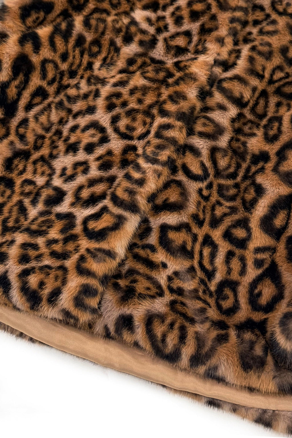Leopard Print Cap Shoulder Faux Fur Gilet Waistcoat