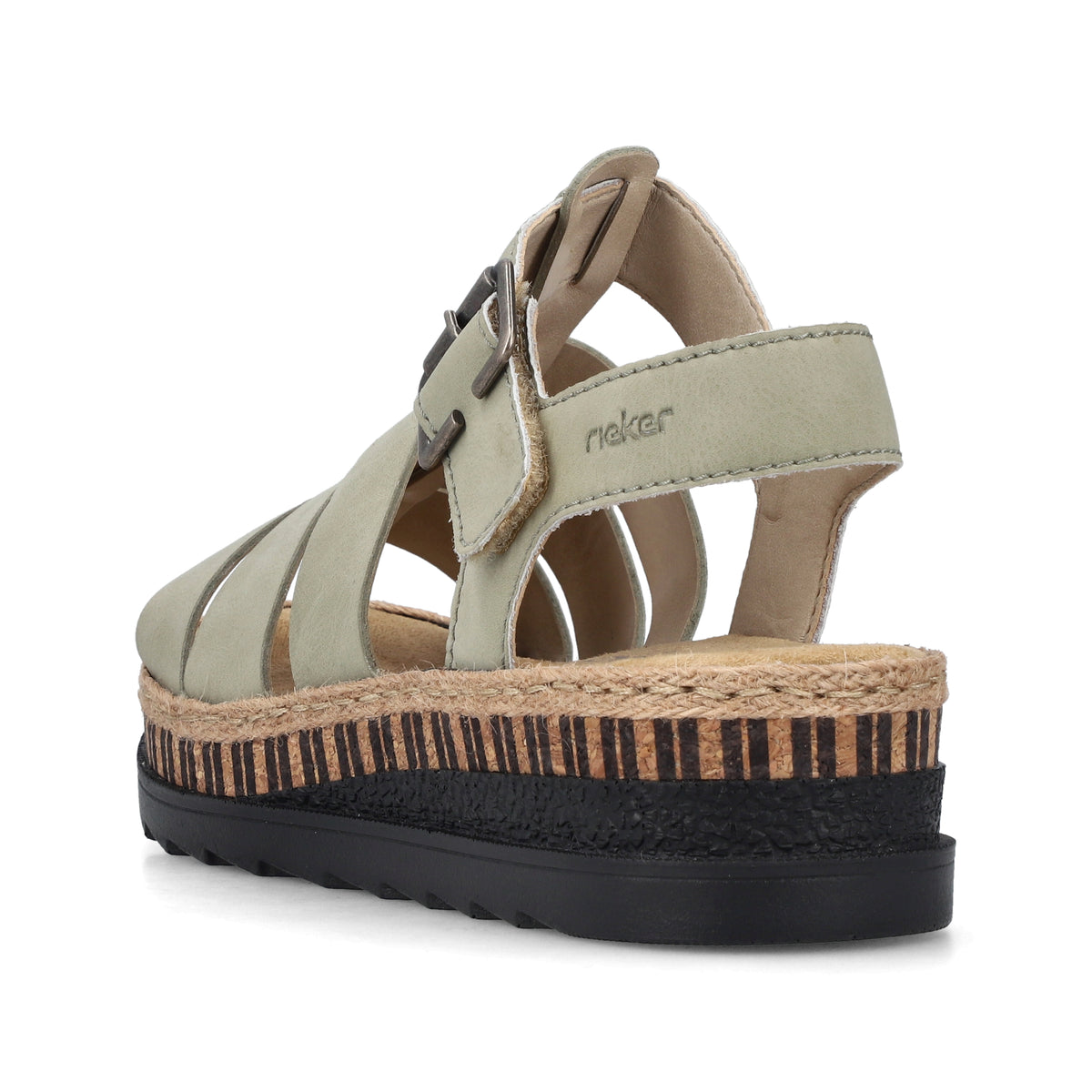 Rieker Black Sandal V7904-Rieker-White finn