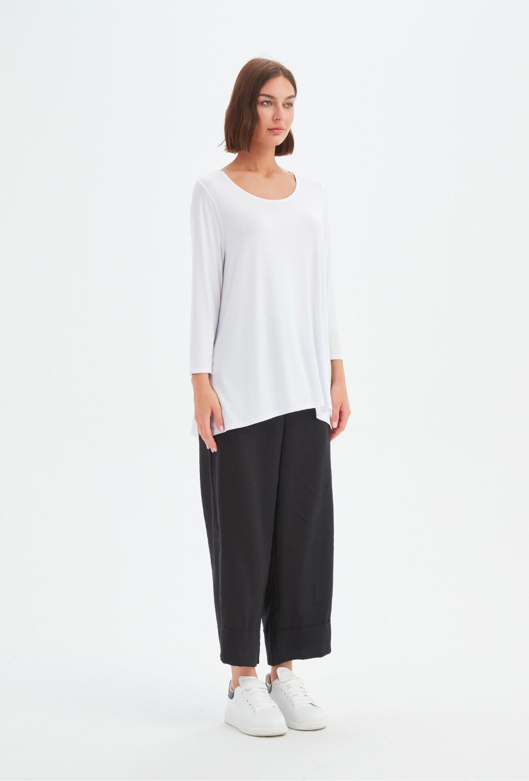 Tirelli Wide Sleeve Yoke Tee White