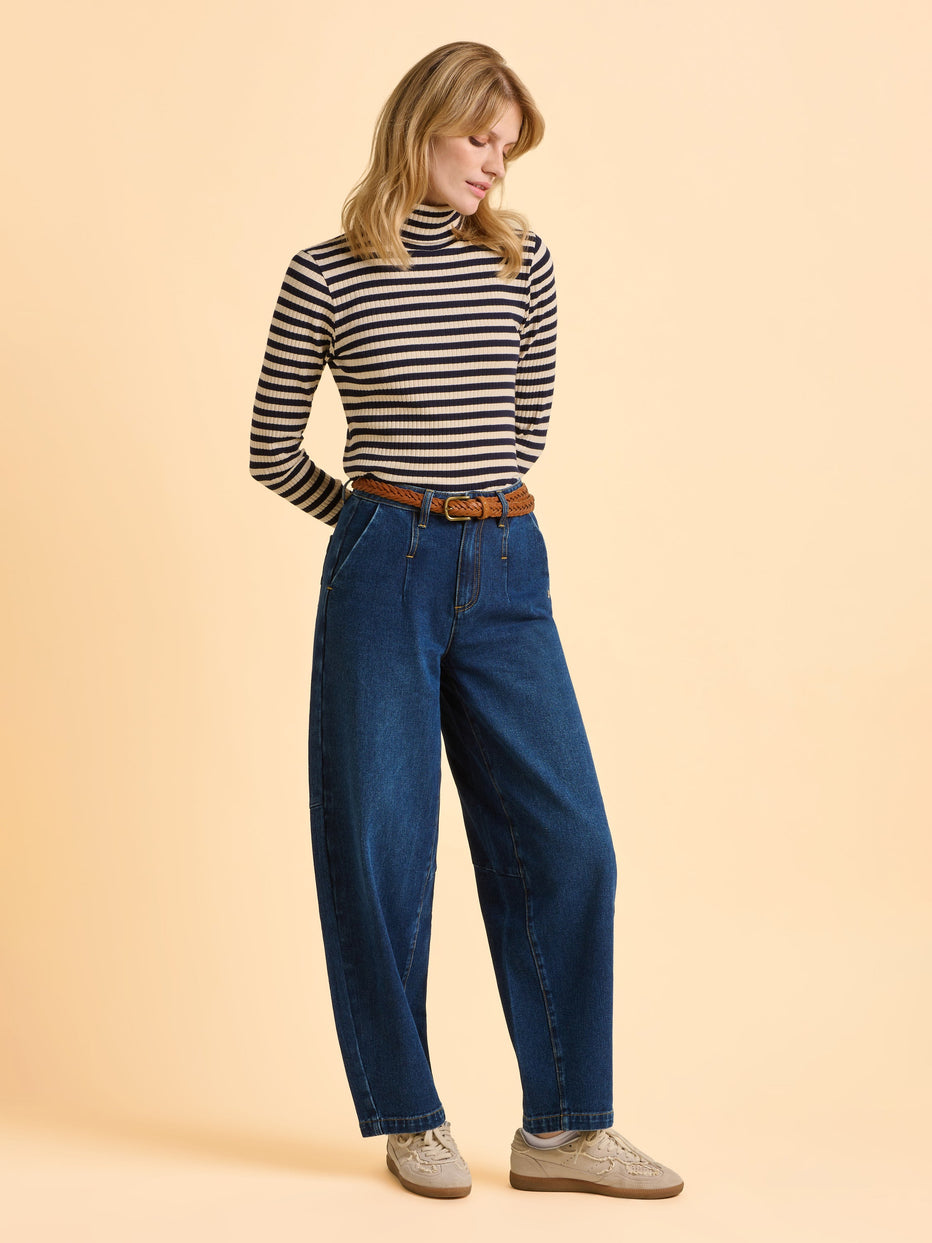 Brakeburn Bodhi Barrel Jean-Trouser-White finn
