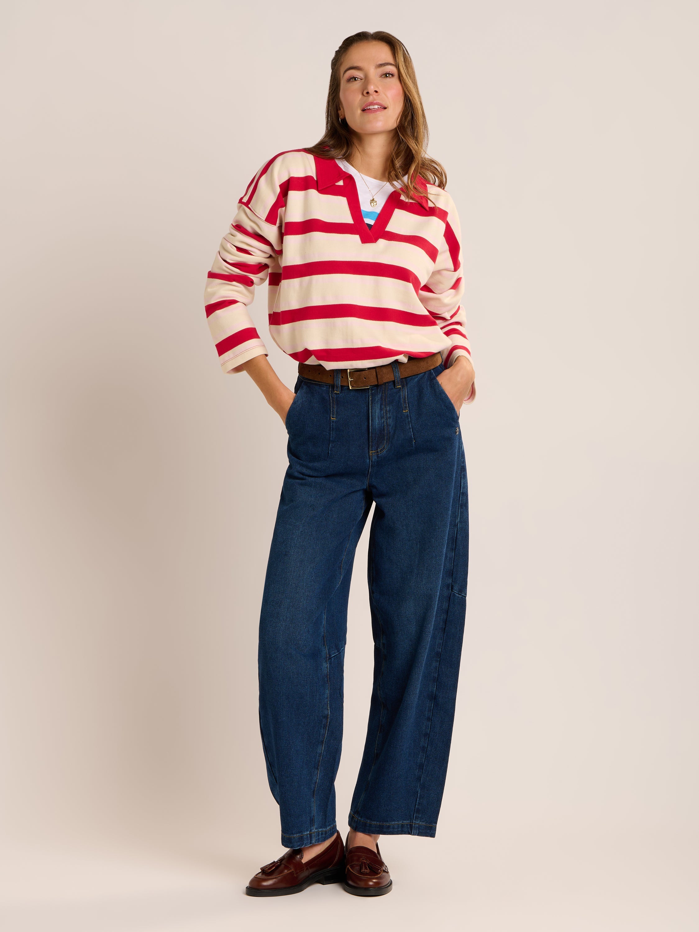 Brakeburn Caundle Sweatshirt-Brakeburn-White finn