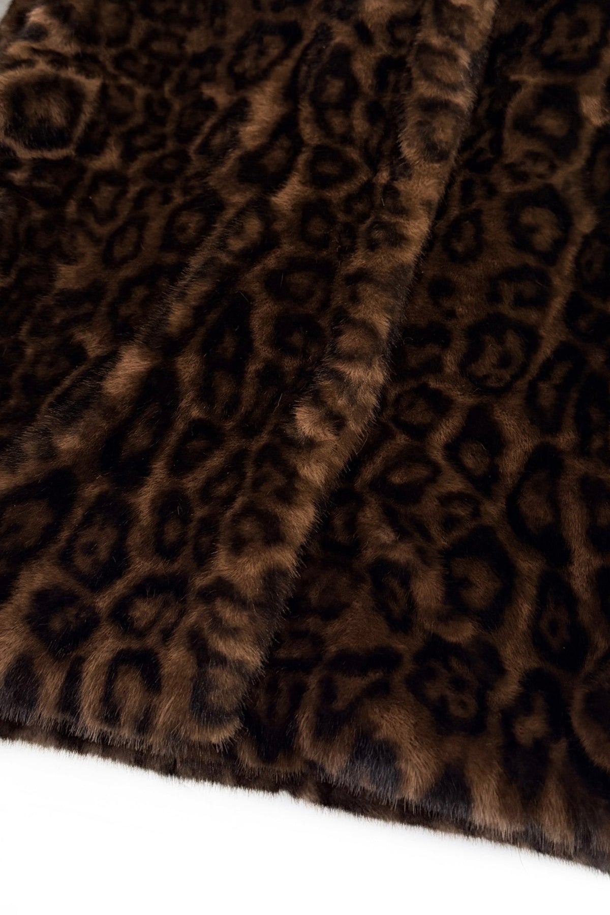 Leopard Print Cap Shoulder Faux Fur Gilet Waistcoat
