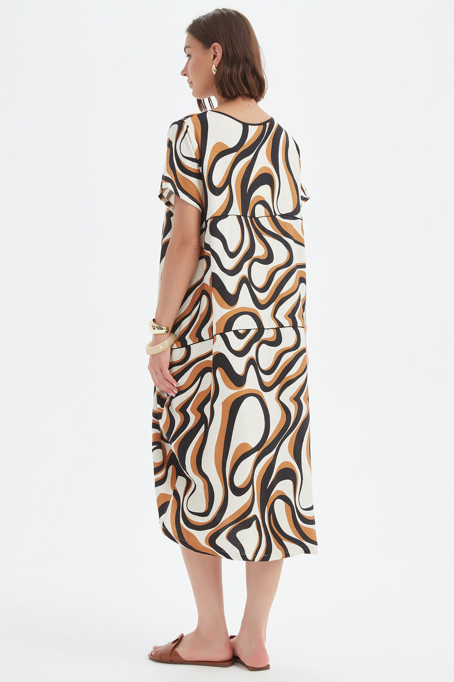 Tirelli Panel Print Woven Dress