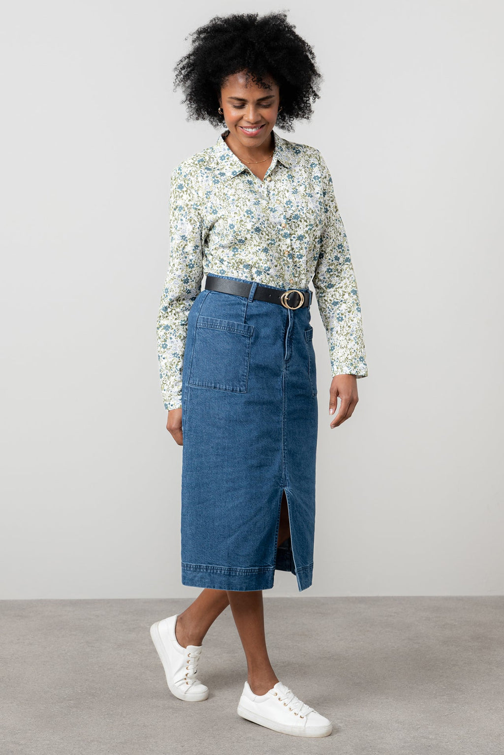 Lily and Me Penrose Skirt Plain-Skirts-White finn