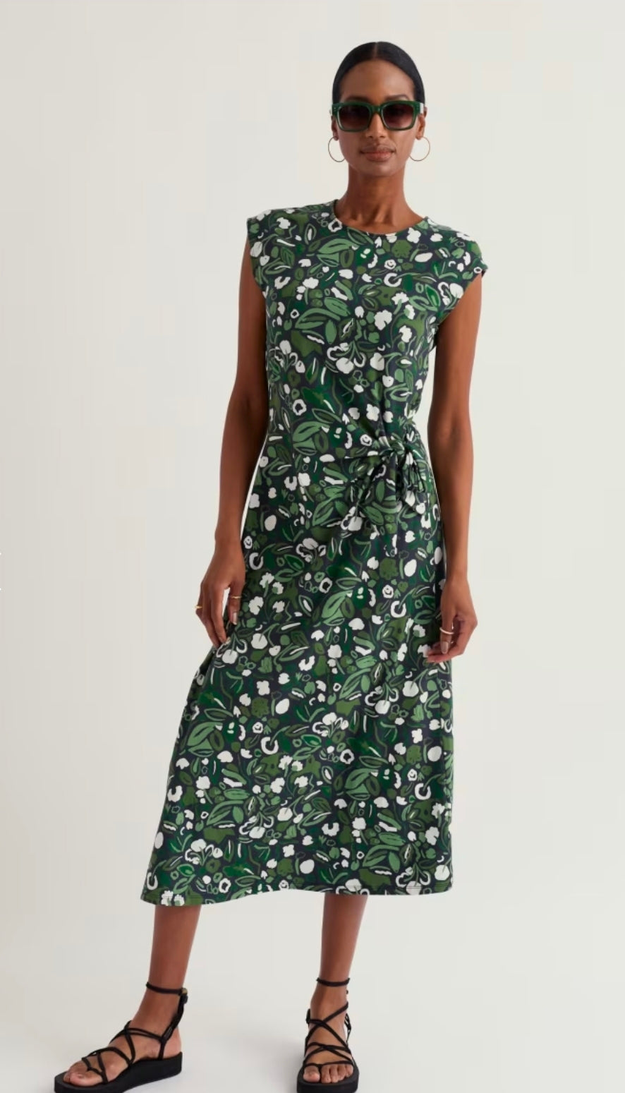 Seasalt Fettling Jersey Tie Detail Midi Dress