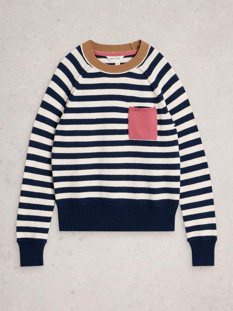 White Stuff BRITNEY STRIPE JUMPER-White Stuff-White finn