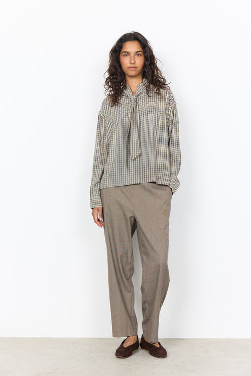 Soya Concept SC-HALIA 2- AOP Shirt Dusty blue