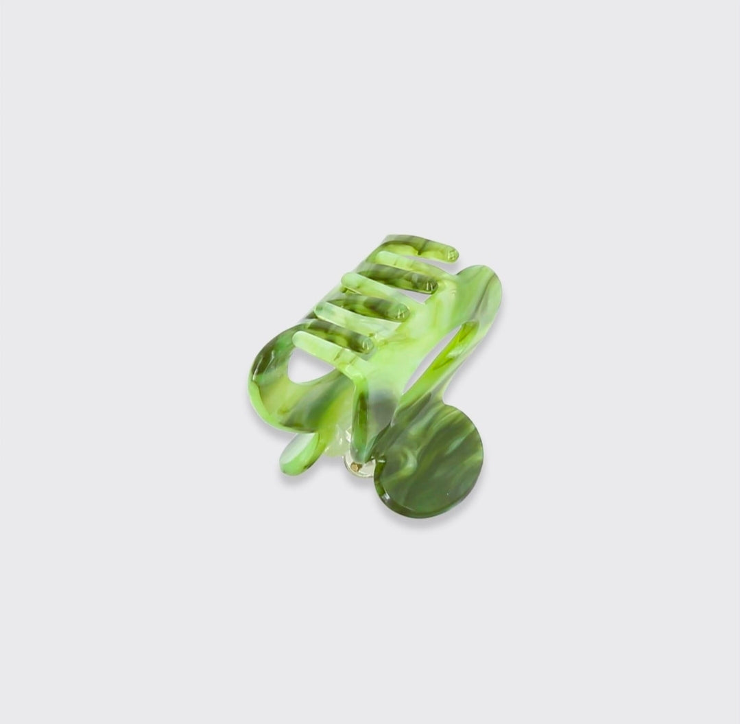Millie Mae Matcha Small Claw Clip - Green