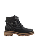 Lunar Caramel Black Waterproof Ankle Boot-Footwear-White finn