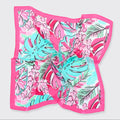 Millie Mae Juliet Vine Square Scarf - Cerise-Forever England-White finn