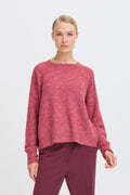 B young Bymonna Jumper-Knitwear-White finn