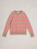 White Stuff KATIE STRIPE JUMPER-White Stuff-White finn