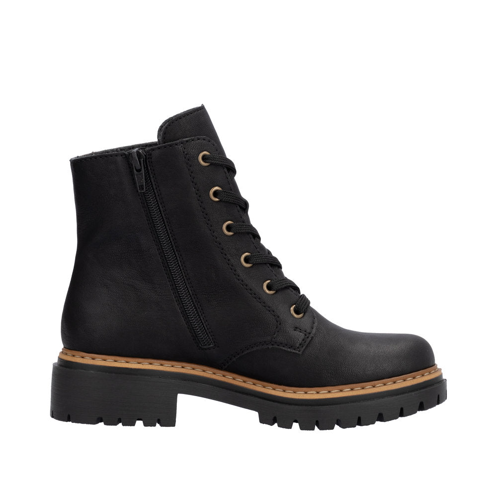 Rieker Black Ankle Boot 72617-00