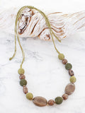 Short Green Beaded Necklace AY6613