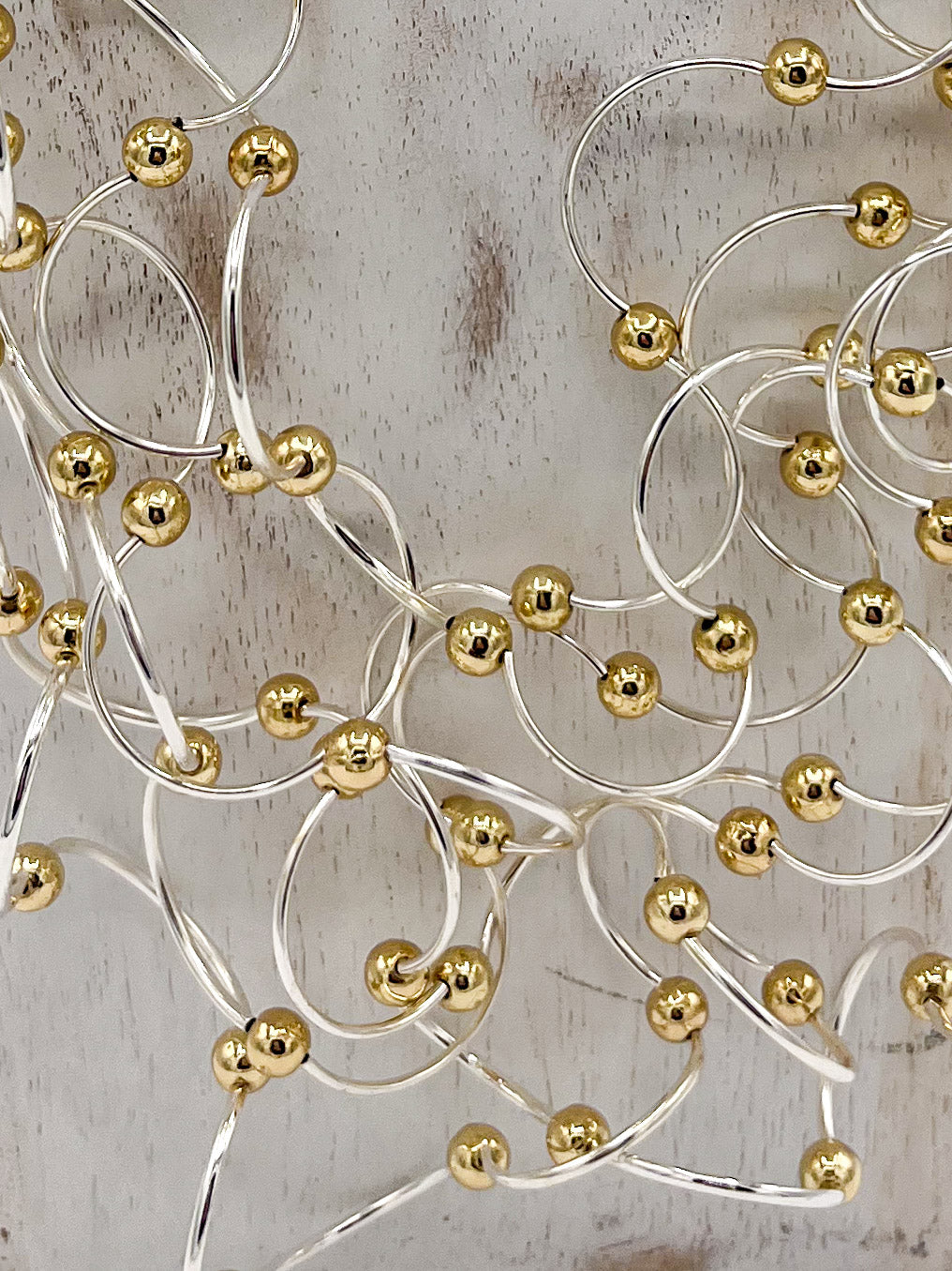Jess and lou Statement Wire Necklace NK350-Jess and Lou-White finn