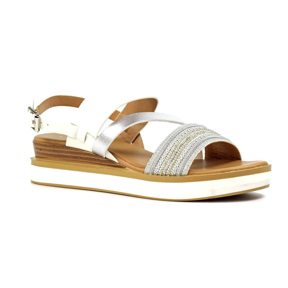 Lunar Kimberley White Sandal-White finn