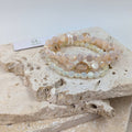 Luxury beaded bracelet Cream Mix HZ163H