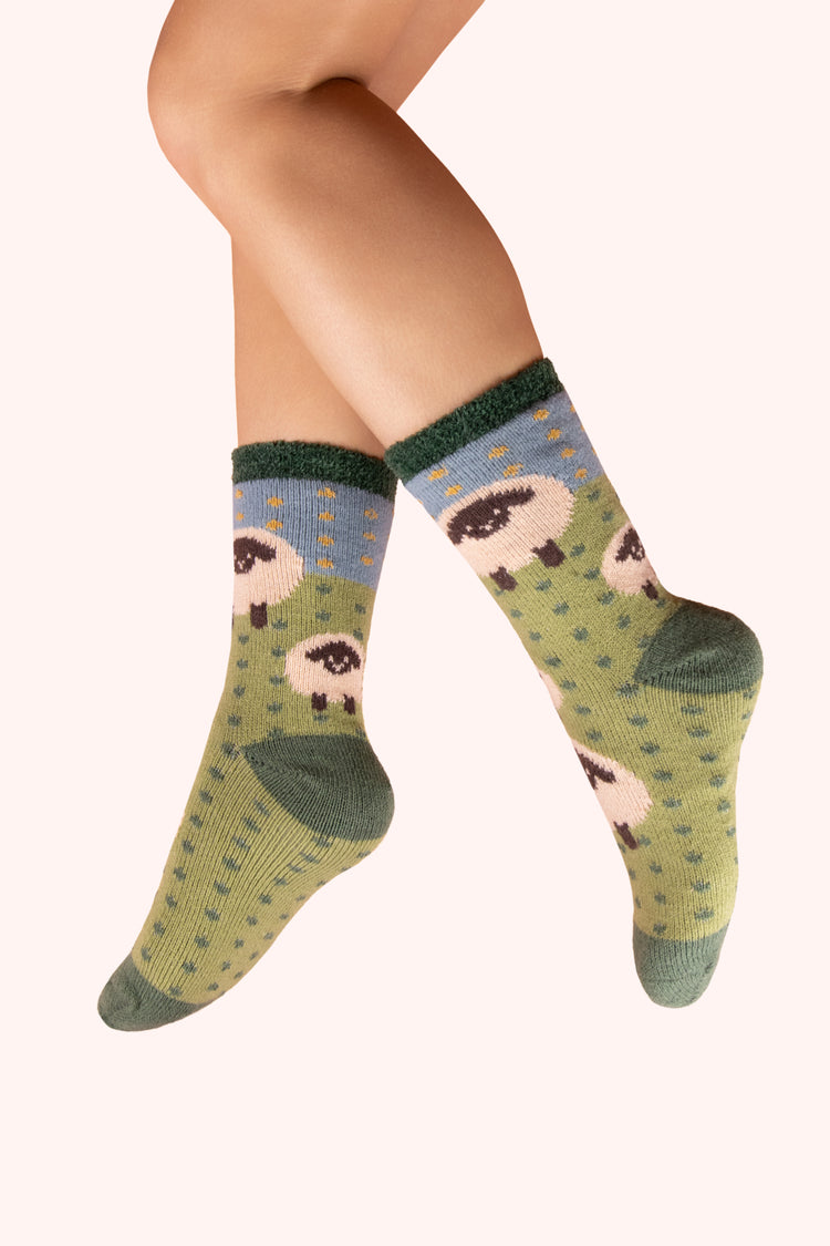 Powder Cosy Socks - Cosy Sheep