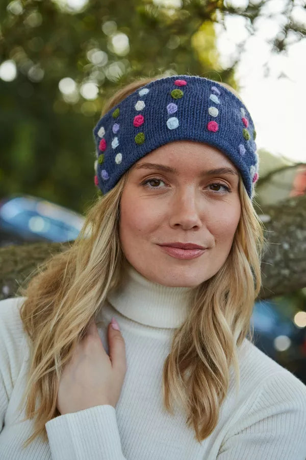 Pachamama Kew Headband Denim-Headband-White finn