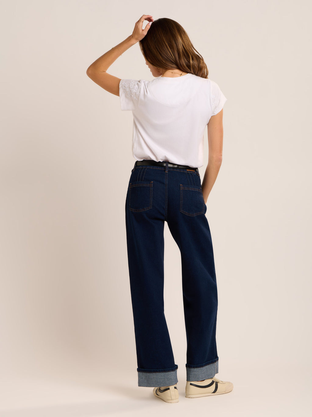 Brakeburn Agathe T-Shirt-Brakeburn-White finn