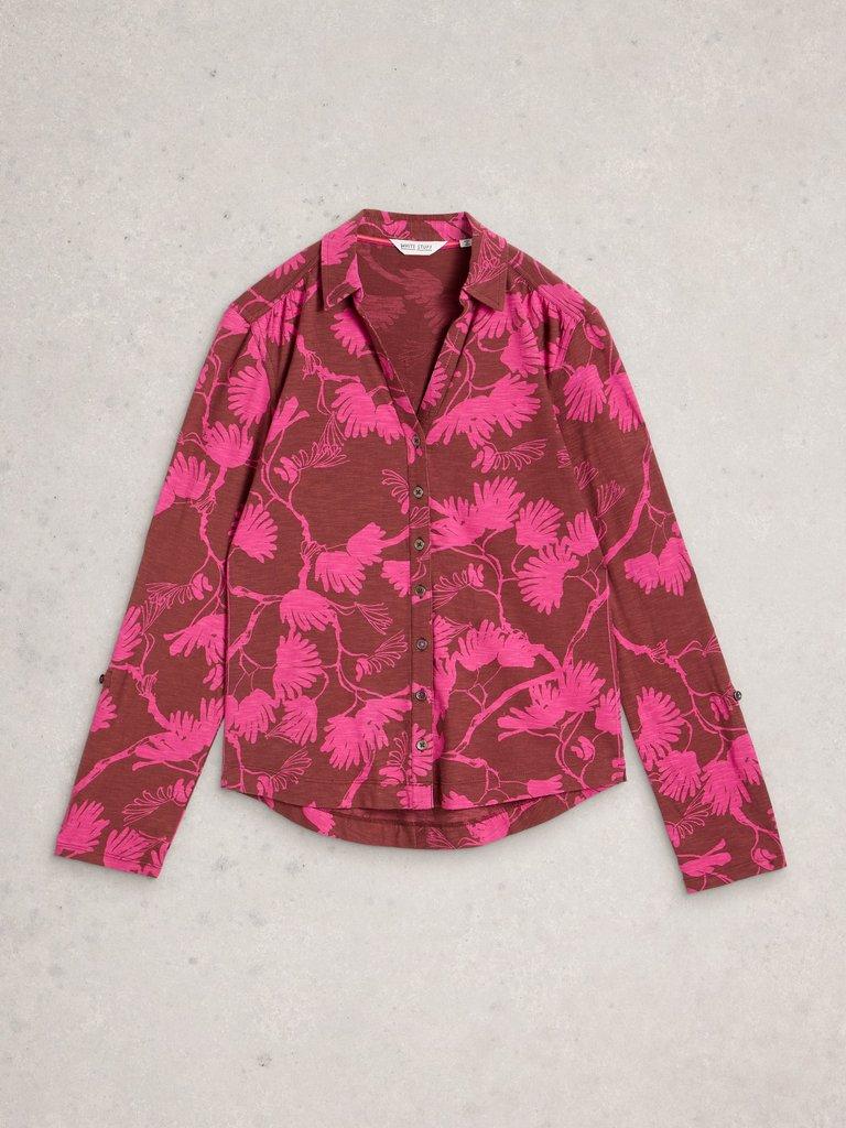 White Stuff Annie Jersey Shirt-Shirts & Tops-White finn