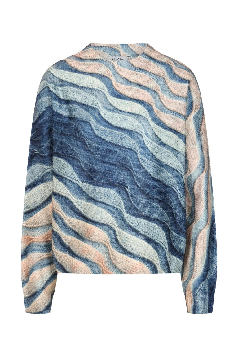 Alice Collins Knit Knit Pullover-Jumper-White finn