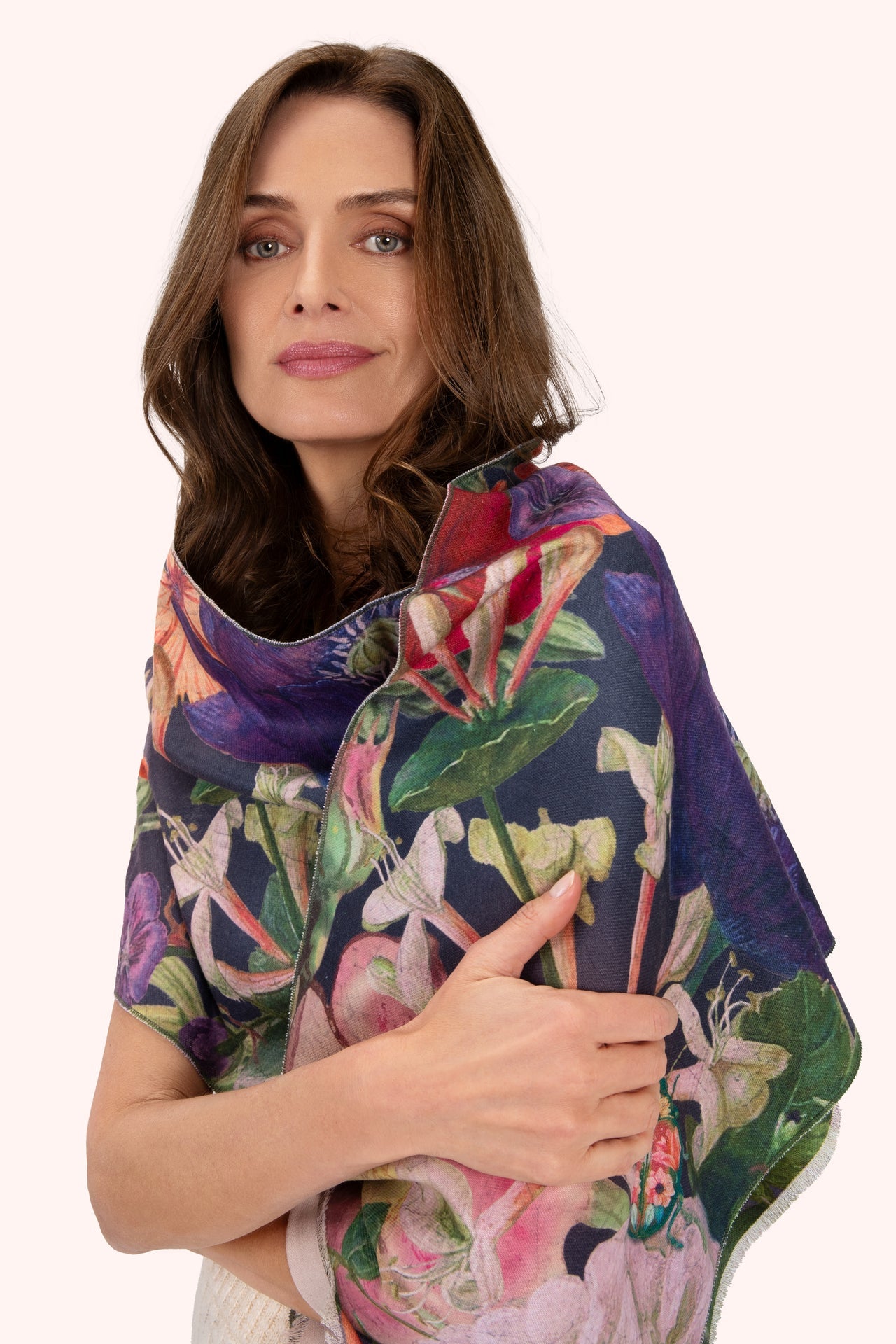 Powder Lux Scarf - Posy, Midnight