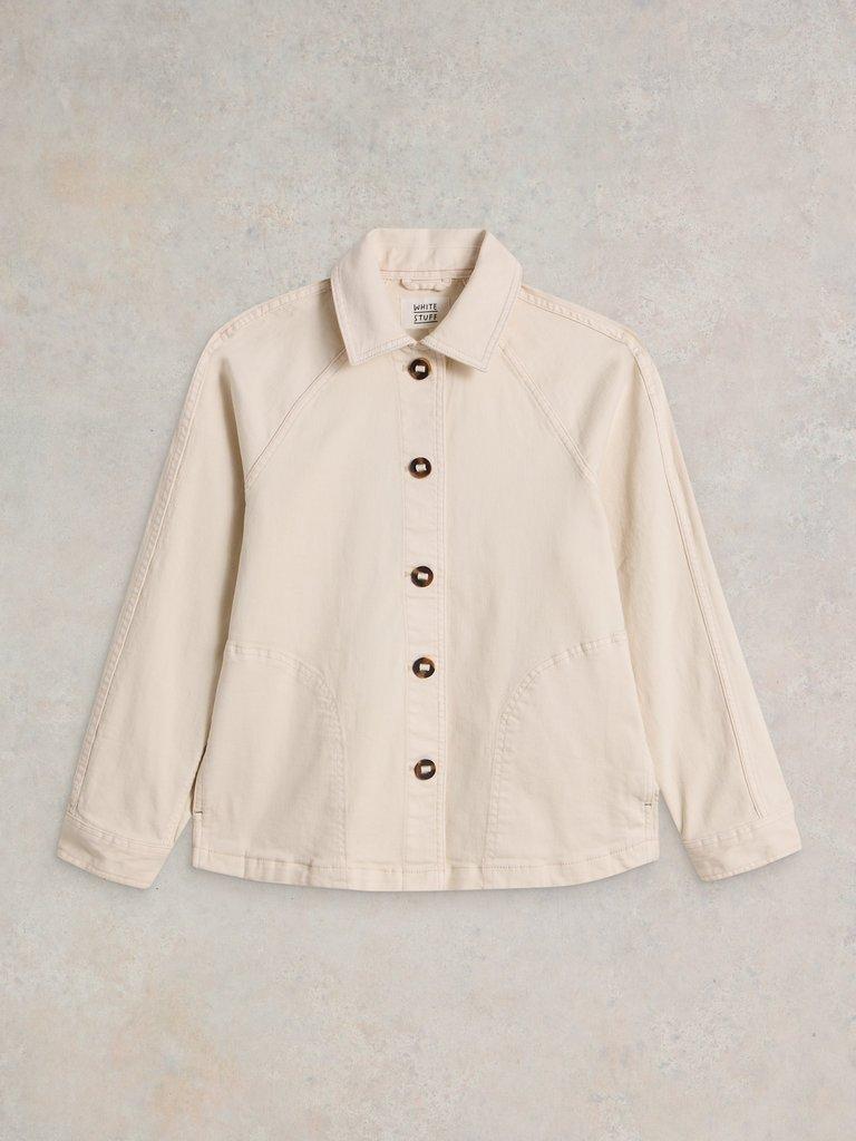 White Stuff Eden Denim Jacket-White Stuff-White finn