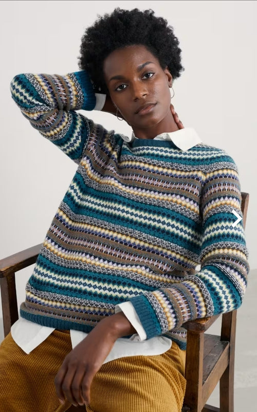 Seasalt Percella Cove Fair Isle Jumper