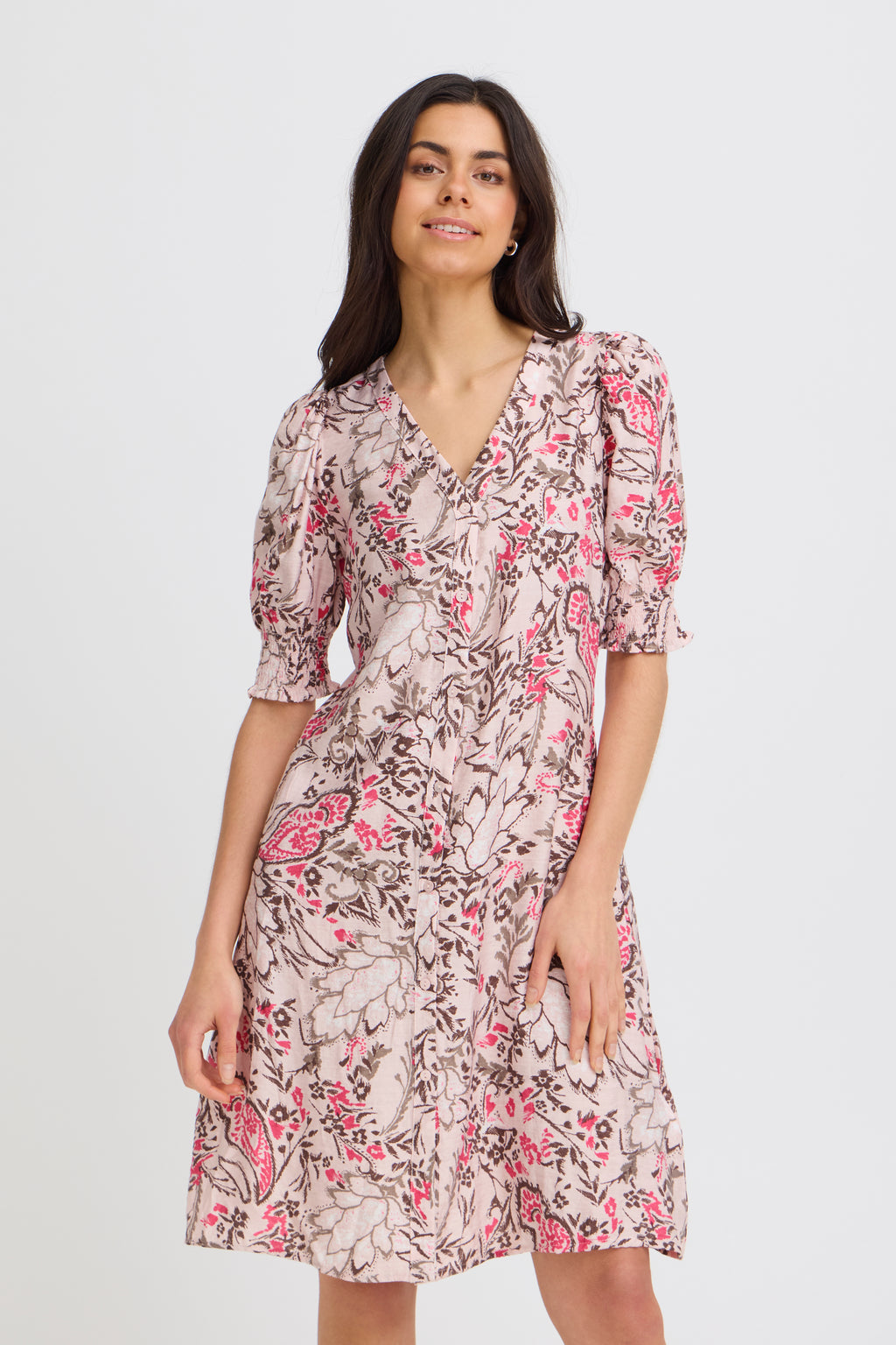 Fransa Frariana Dress 18-Fransa-White finn