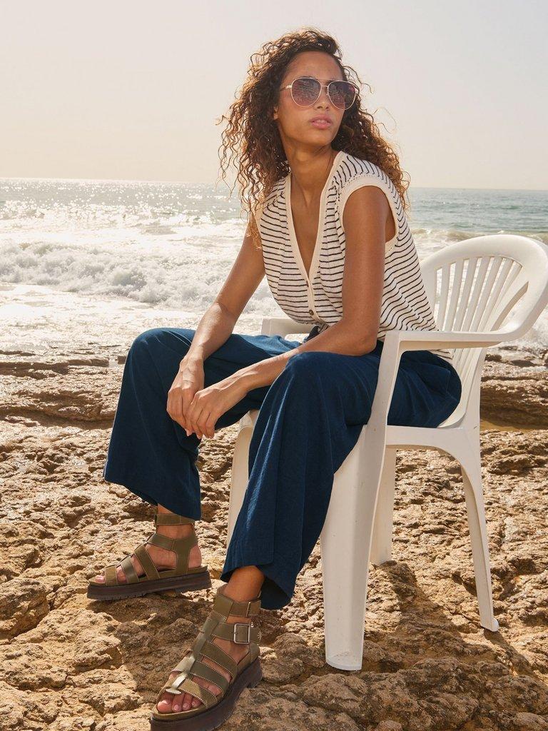 White Stuff Shelly Linen Blend Culotte