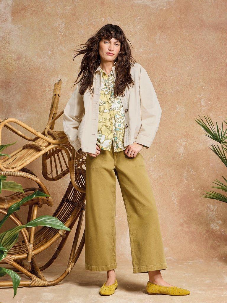 White Stuff Eden Denim Jacket-White Stuff-White finn