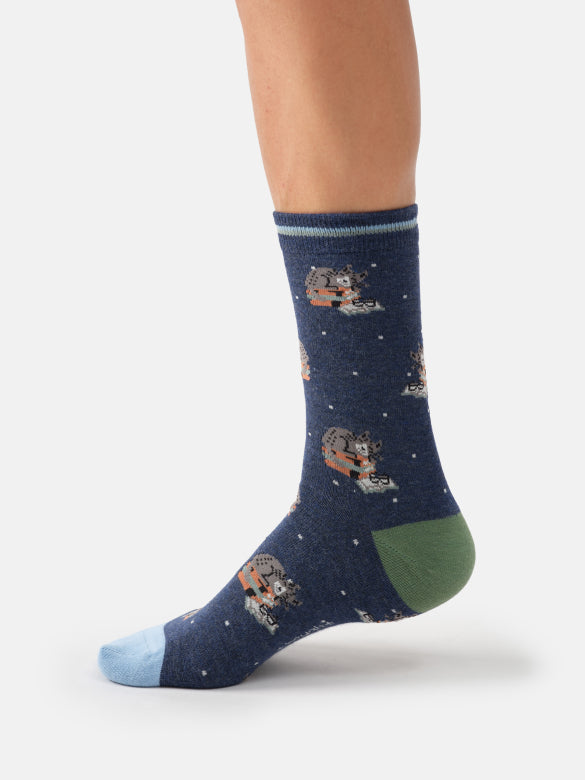 Thought Clever Cat Organic Cotton Socks