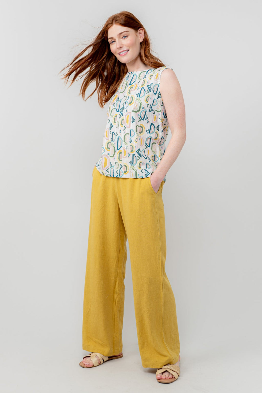 Lily and me Grace Trouser Plain Linen