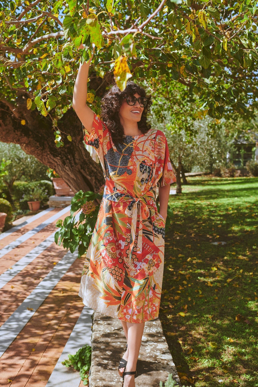 One Hundred Stars Fans Scarlet Obi Dress